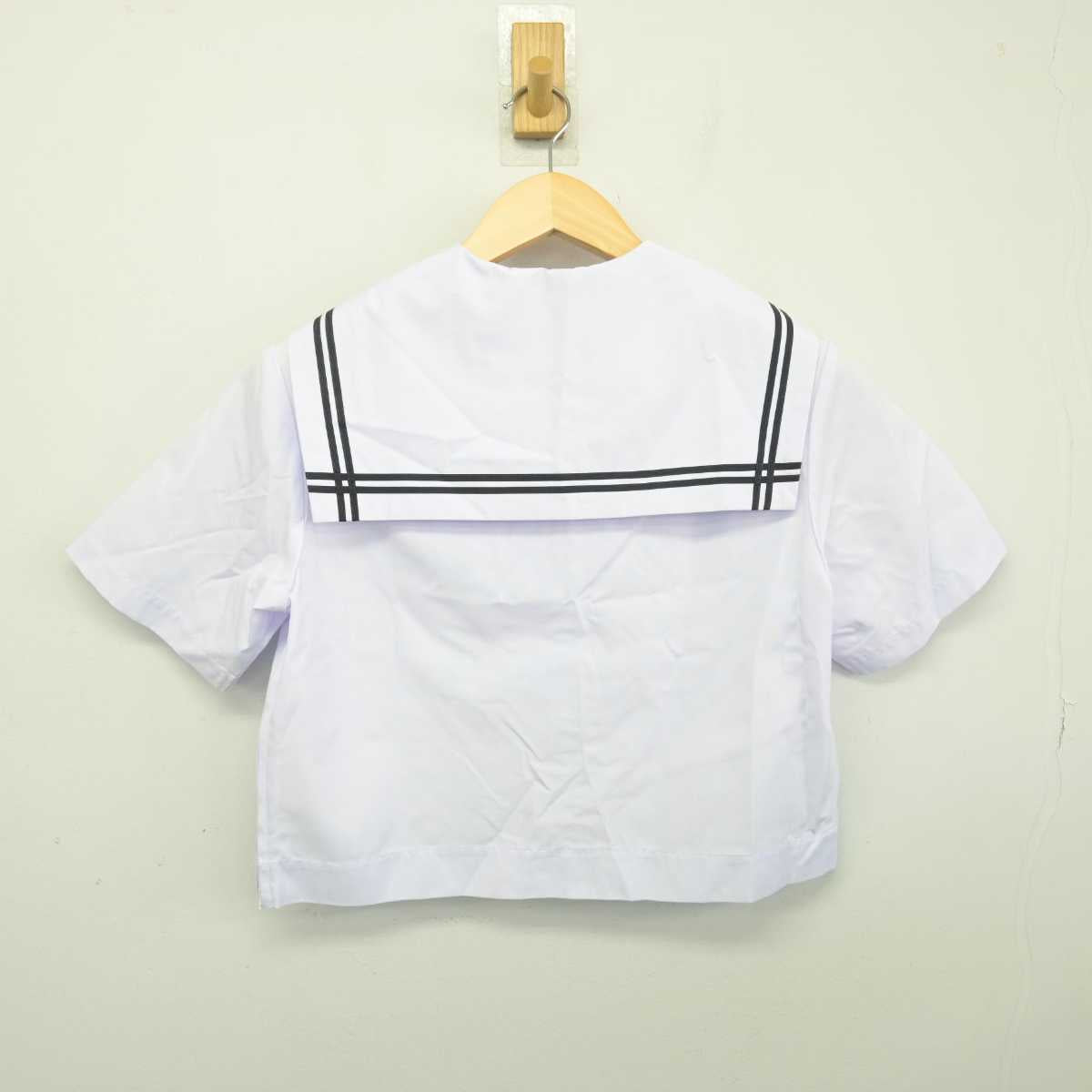 【中古】広島県 尾道市立栗原中学校 女子制服 2点 (セーラー服・スカート) sf048710