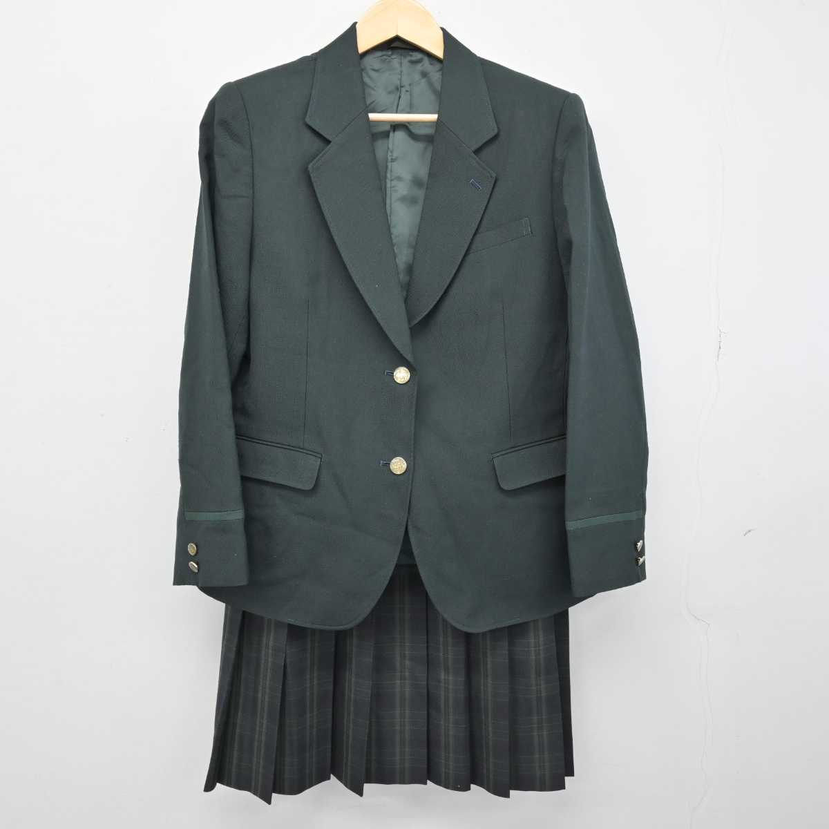 【中古】宮城県 向陽台中学校 女子制服 2点 (ブレザー・スカート・スカート) sf048718