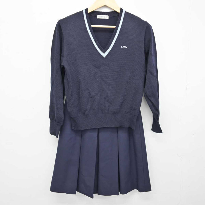 【中古】静岡県 静岡城北高等学校 女子制服 2点 (ニット・スカート) sf048721 | 中古制服通販パレイド