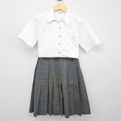 【中古】兵庫県 武庫荘総合高等学校 女子制服 3点 (シャツ・スカート) sf048732