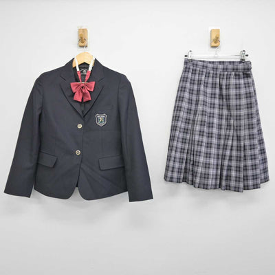 【中古】神奈川県 引地台中学校 女子制服 4点 (ブレザー・スカート・スカート) sf048745