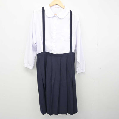 【中古】 学校名不明 女子制服 2点 (シャツ・スカート) sf048748