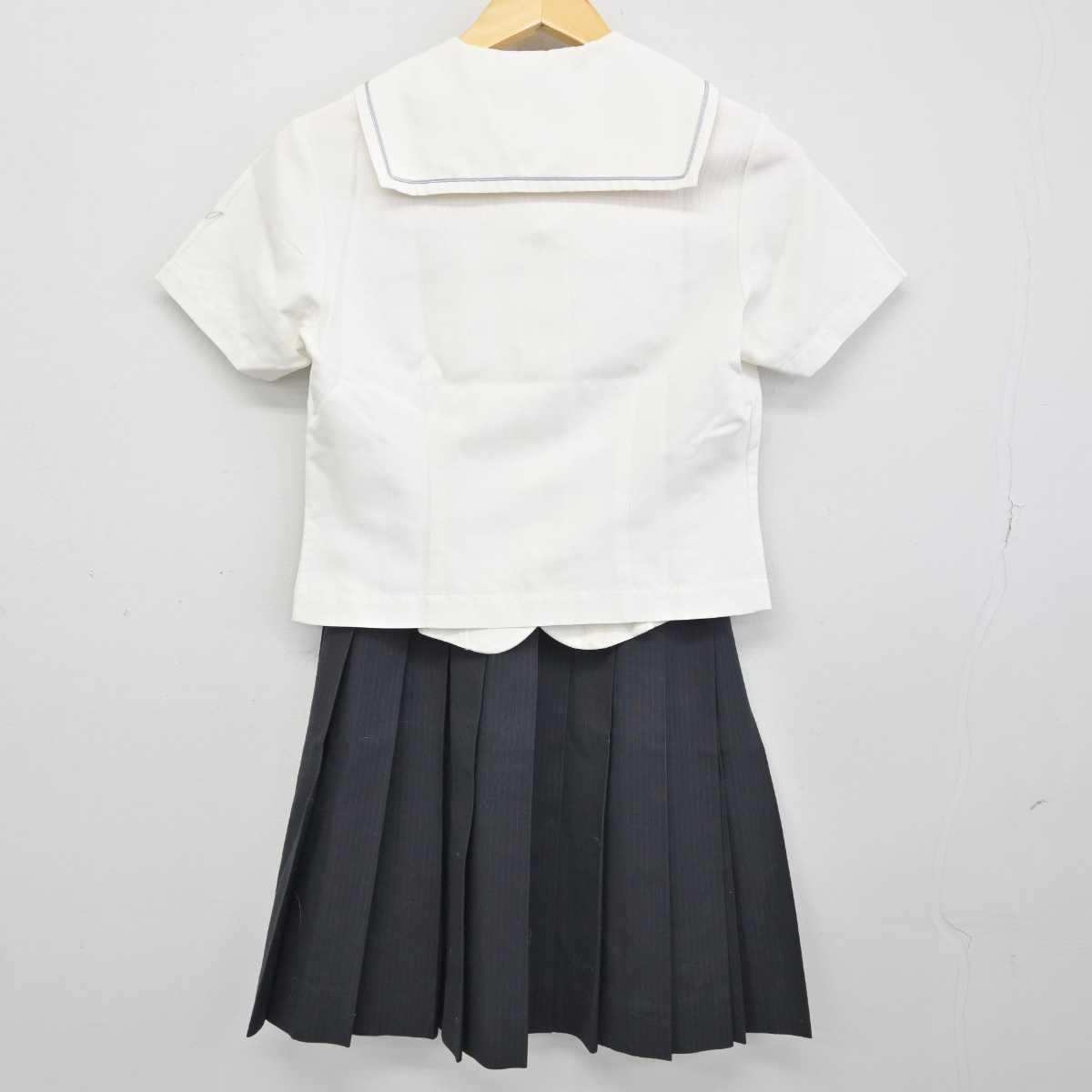 【中古】福岡県 福岡常葉高等学校 女子制服 4点 (セーラー服・スカート) sf048750