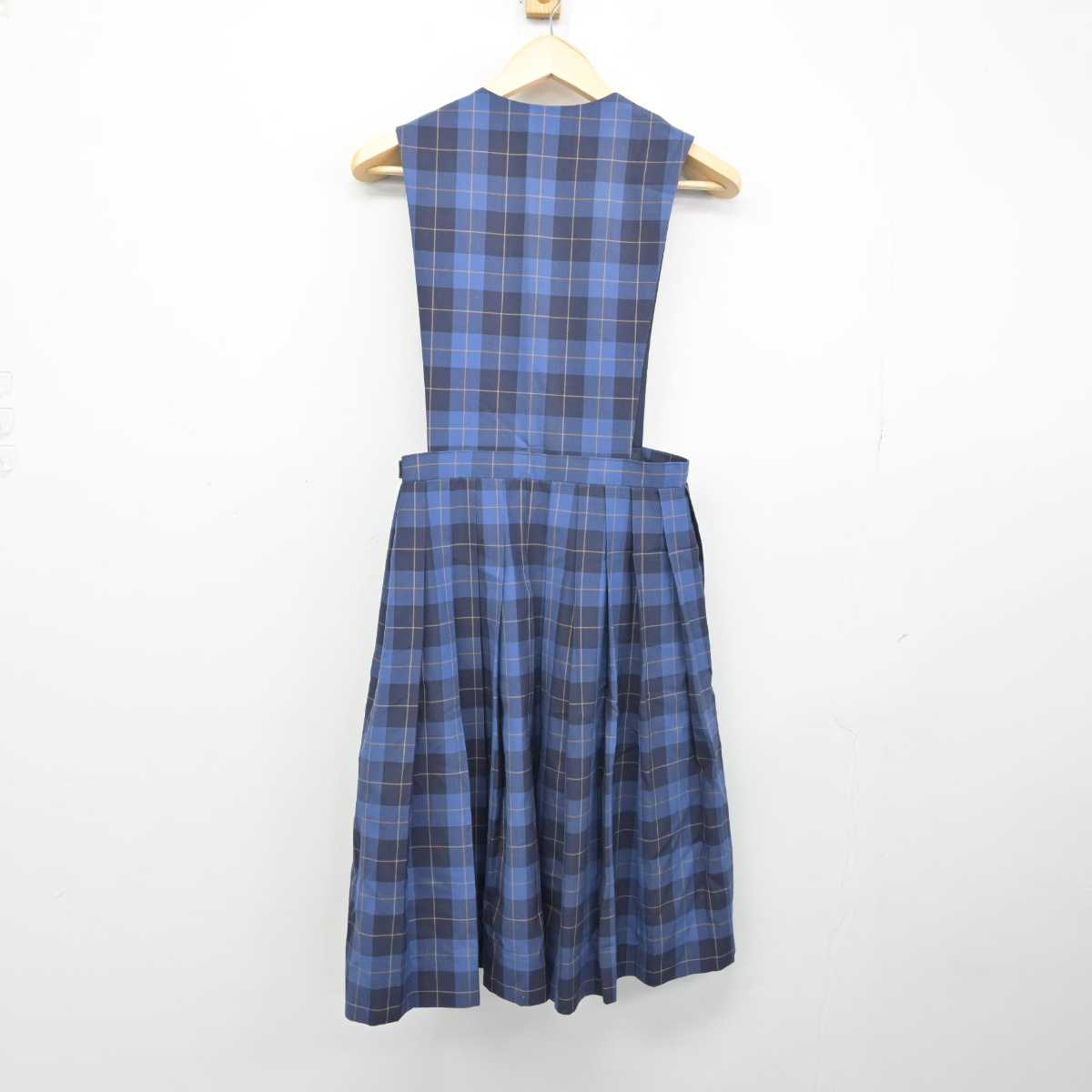 【中古】福岡県 思永中学校 女子制服 1点 (ジャンパースカート) sf048778