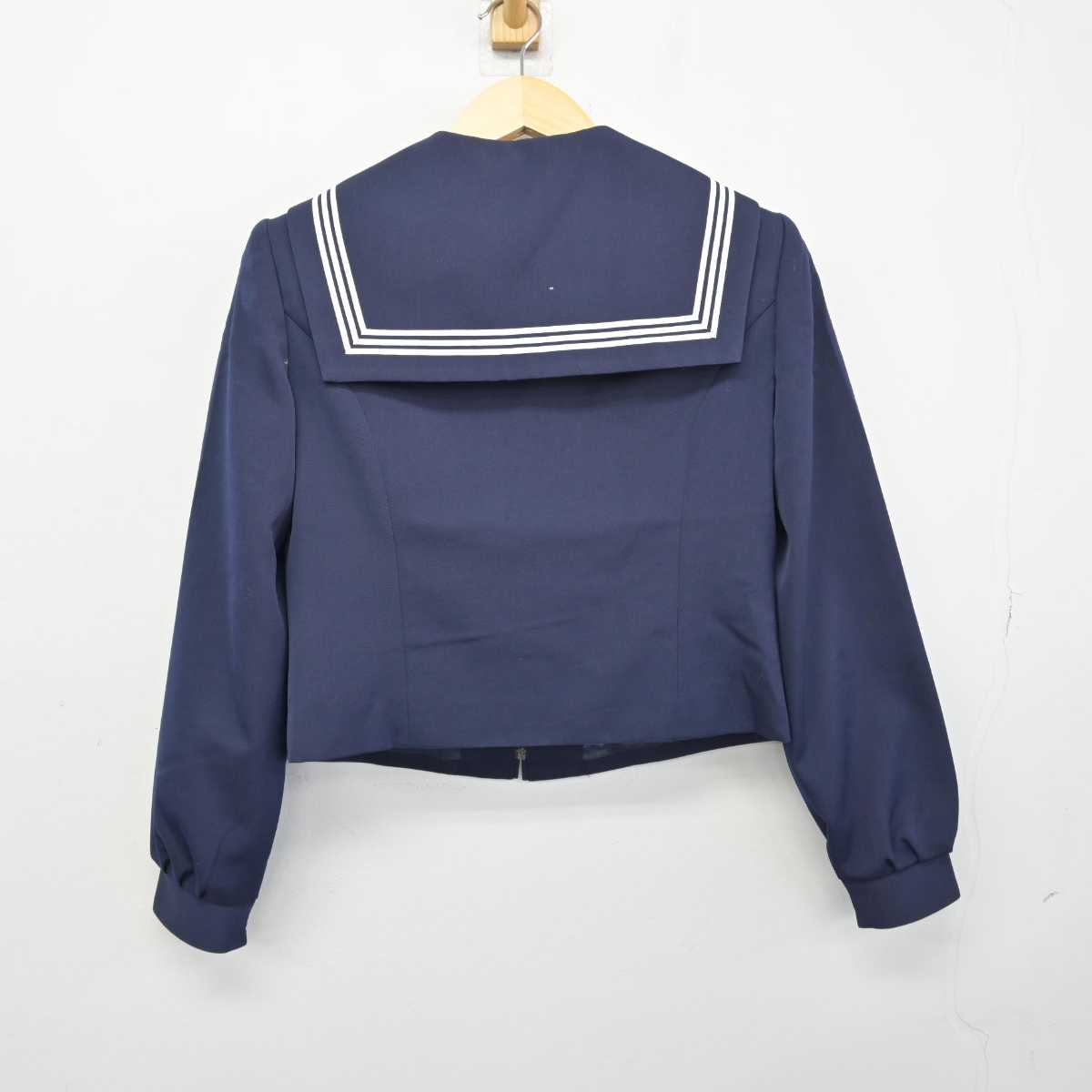 【中古】岐阜県 平和中学校 女子制服 3点 (セーラー服・スカート) sf048782