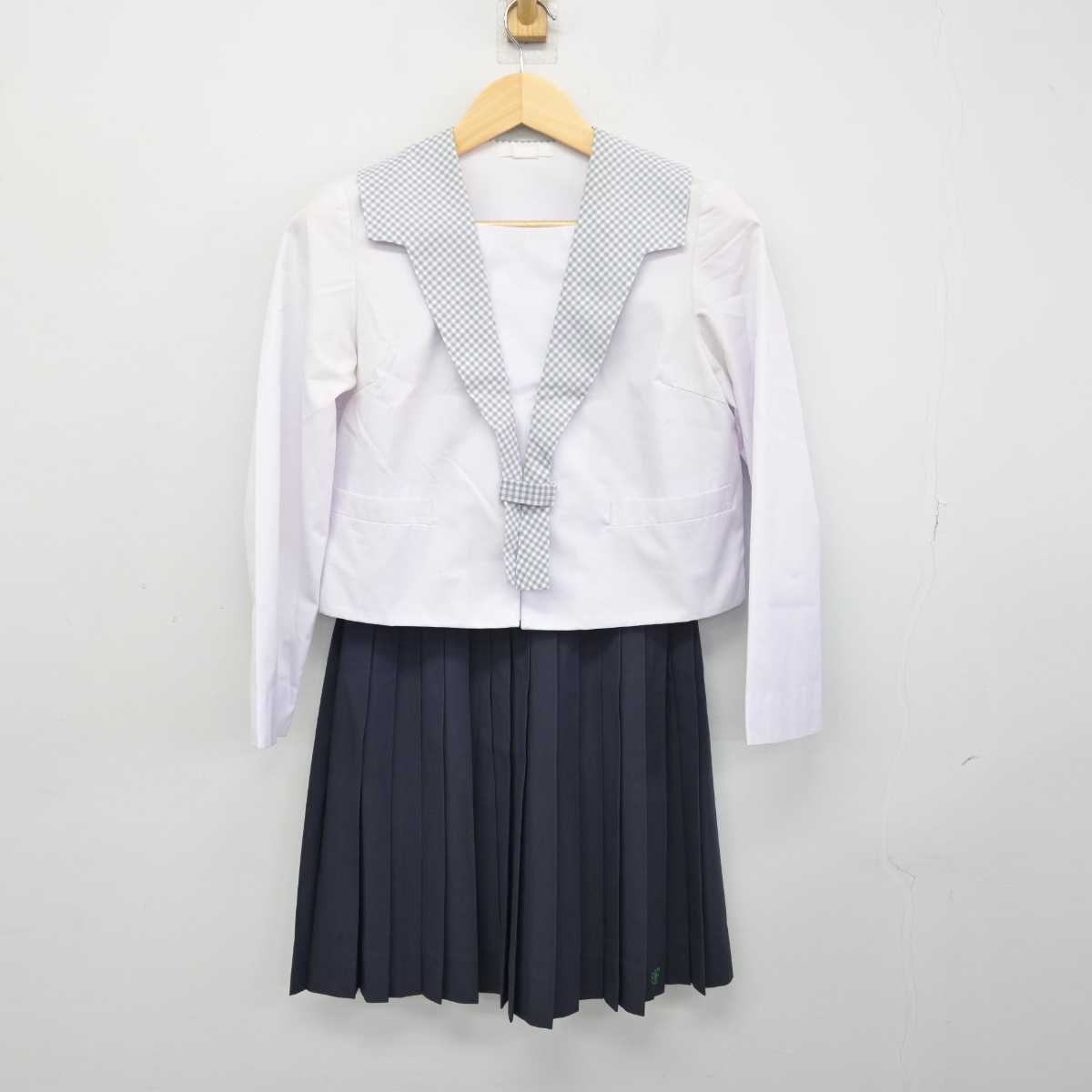 【中古】岐阜県 多治見北高等学校 女子制服 3点 (セーラー服・スカート) sf048785