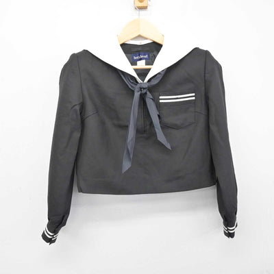 【中古】栃木県 足利短期大学附属高等学校 女子制服 3点 (セーラー服・スカート) sf048791