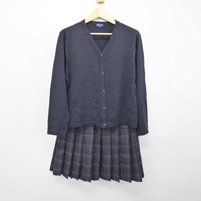 【中古】愛知県 桜花学園高等学校 女子制服 2点 (ニット・スカート) sf048796