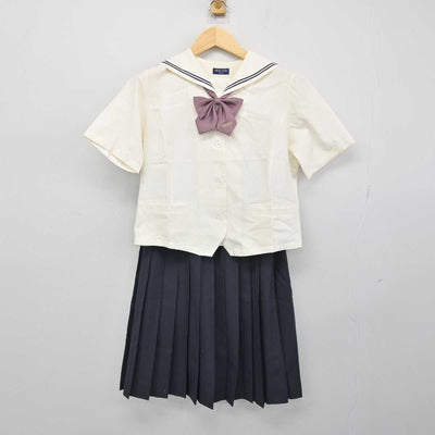 【中古】愛知県 桜花学園高等学校 女子制服 3点 (セーラー服・スカート) sf048797