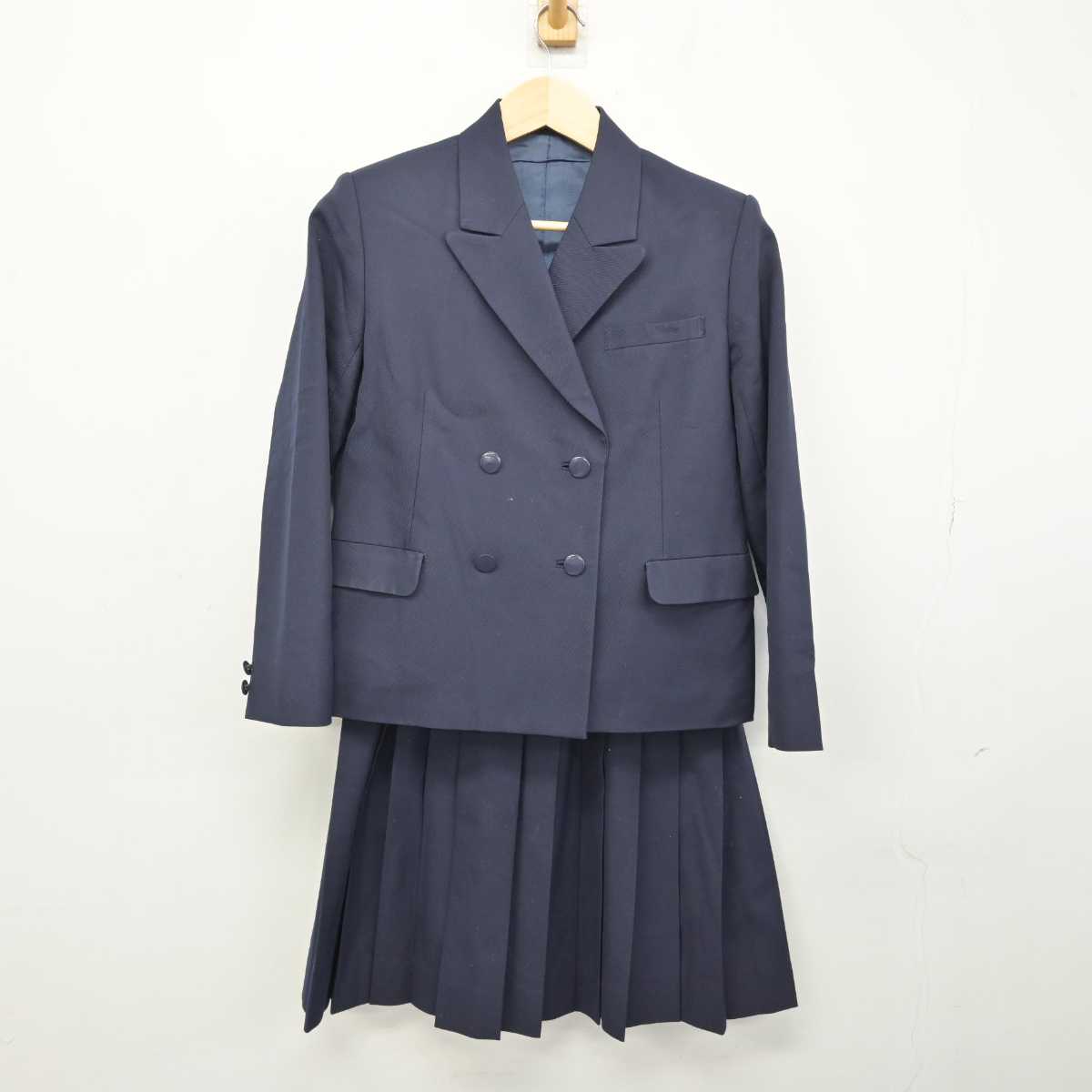 【中古】千葉県 船橋高等学校 女子制服 3点 (ブレザー・ベスト・スカート) sf048801