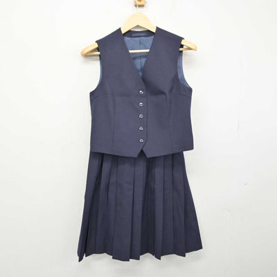 【中古】千葉県 船橋高等学校 女子制服 3点 (ブレザー・ベスト・スカート) sf048801