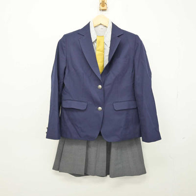 【中古】東京都 国際基督教大学高等学校 女子制服 4点 (ブレザー・シャツ・スカート) sf048802