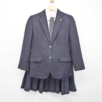 【中古】愛知県 岡崎東高等学校 女子制服 6点 (ブレザー・シャツ・スカート) sf048805