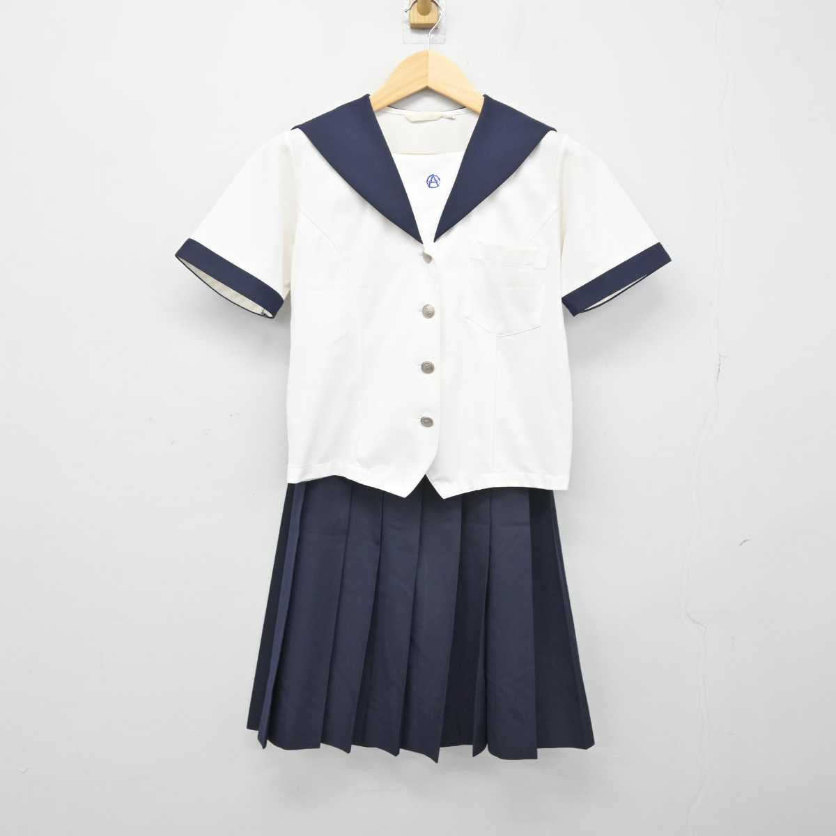 【中古】愛知県 名古屋商業高等学校 女子制服 2点 (セーラー服・スカート) sf048813