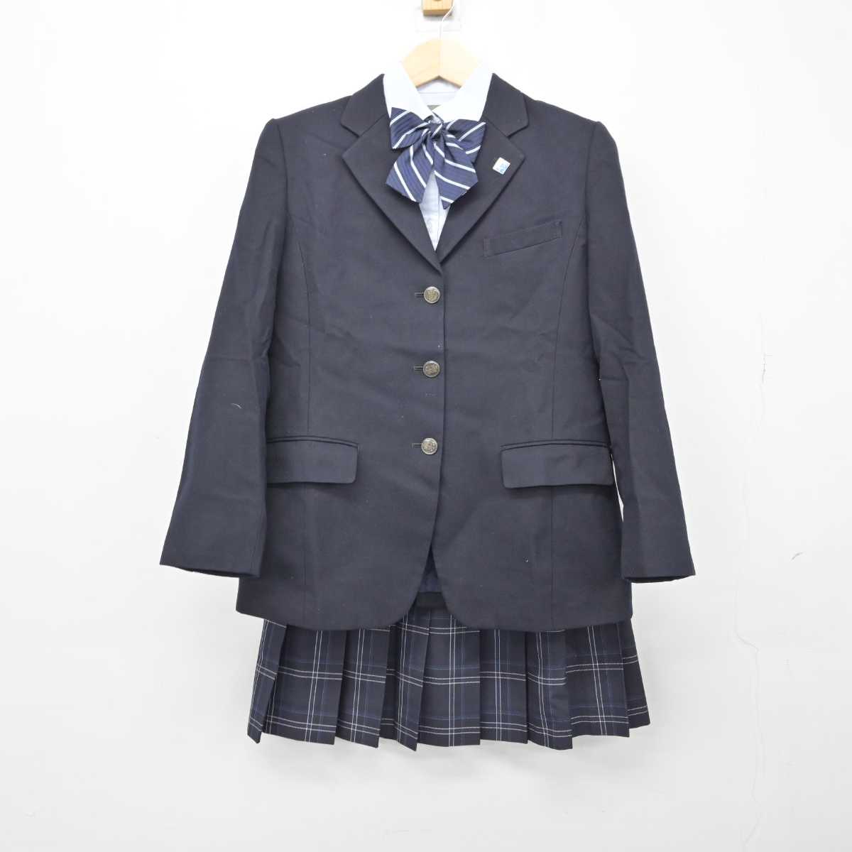 【中古】神奈川県 横浜緑園高等学校 女子制服 6点 (ブレザー・シャツ・スカート) sf048814