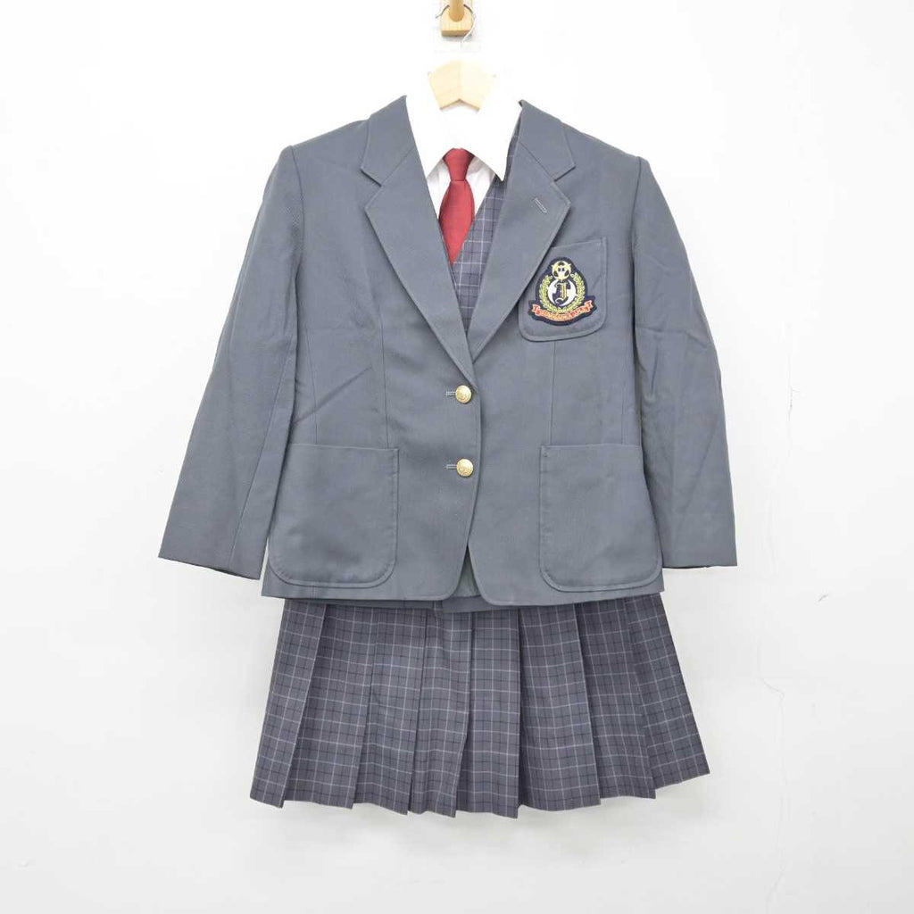 【中古】神奈川県 泉が丘中学校 女子制服 5点 (ブレザー・シャツ・ベスト・スカート) sf048819