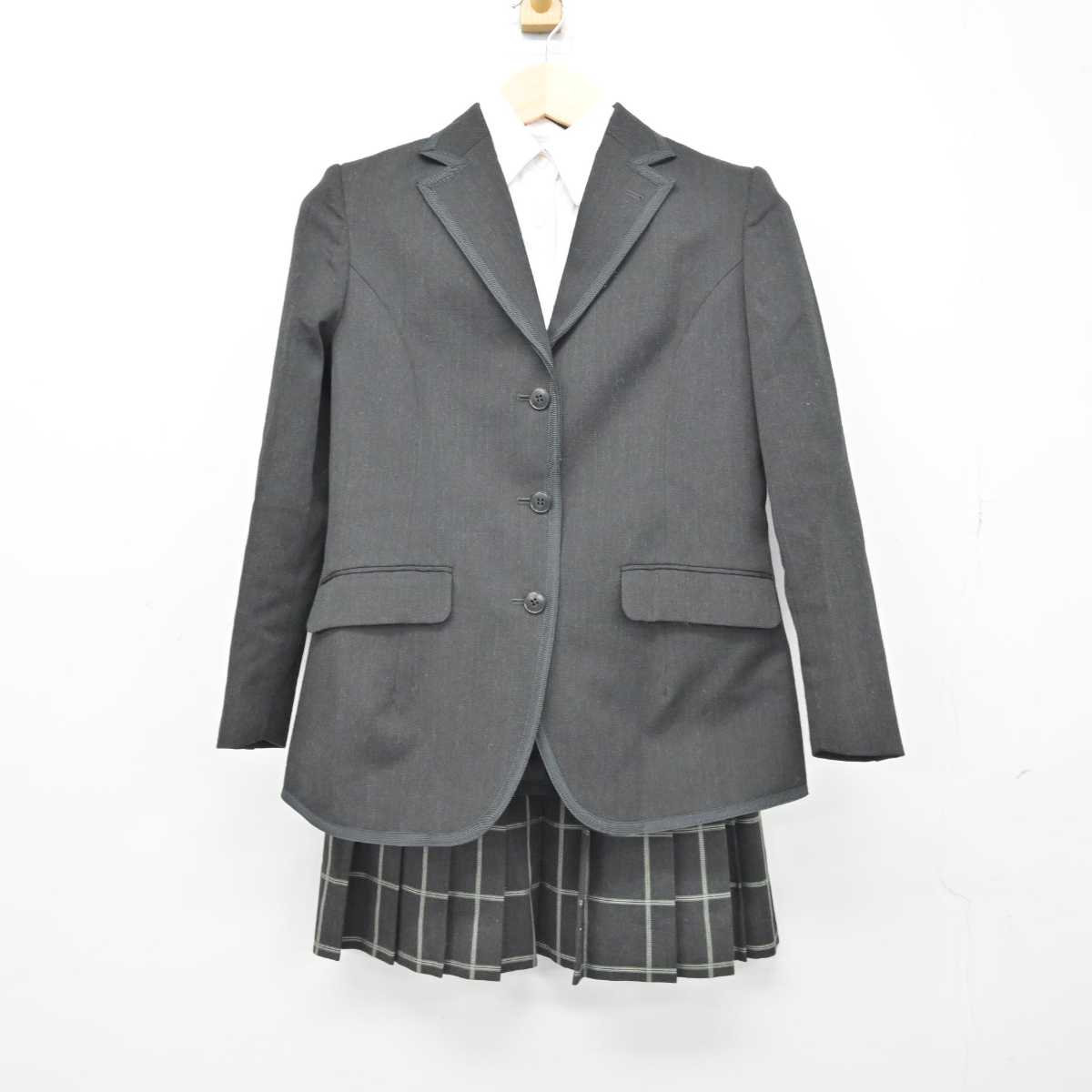 【中古】東京都 かえつ有明高等学校 女子制服 3点 (ブレザー・シャツ・スカート) sf048825