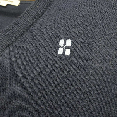 【中古】東京都 かえつ有明高等学校 女子制服 2点 (シャツ・ニットベスト) sf048828