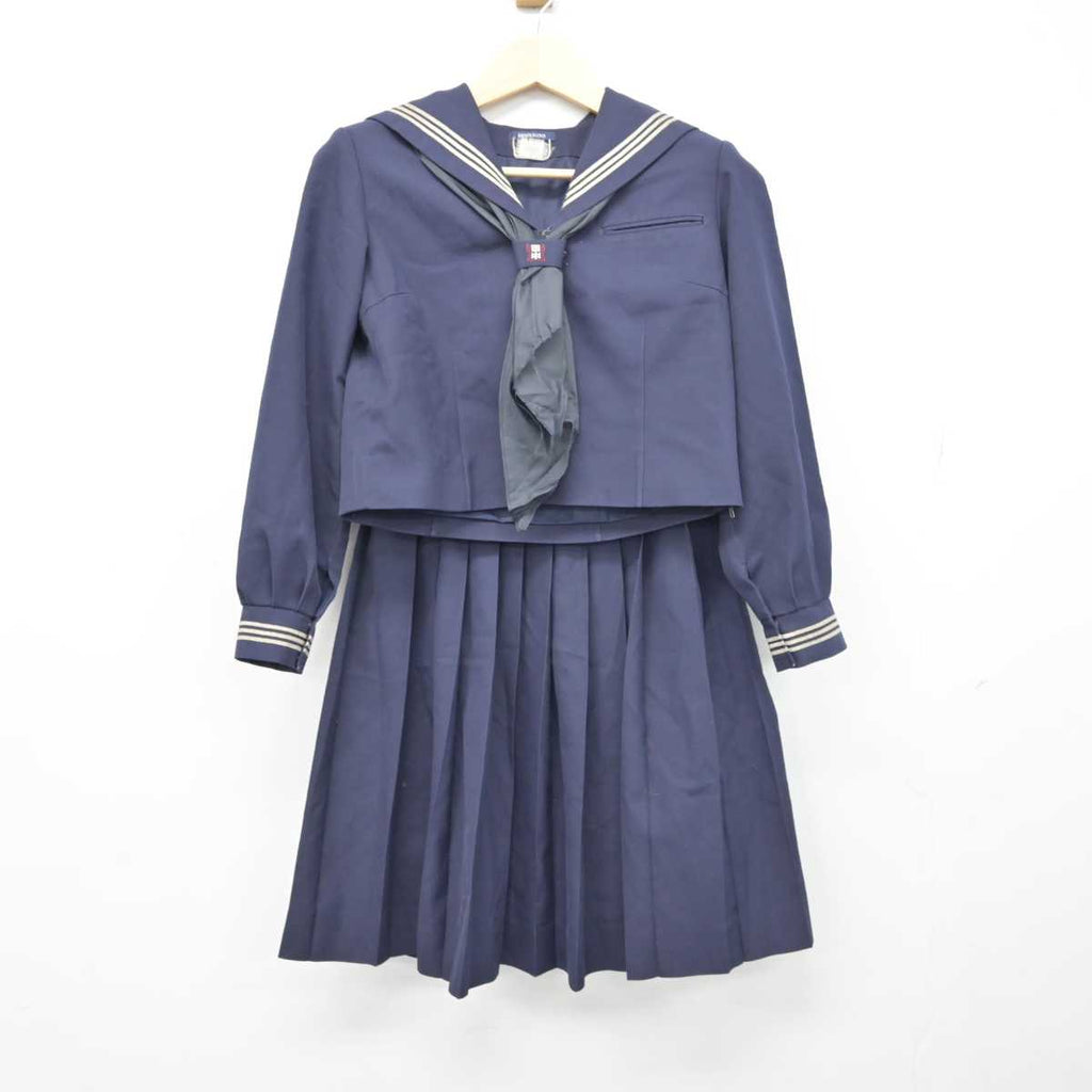 中古】埼玉県 小川町立西中学校 女子制服 3点 (セーラー服・スカート) sf048838 | 中古制服通販パレイド