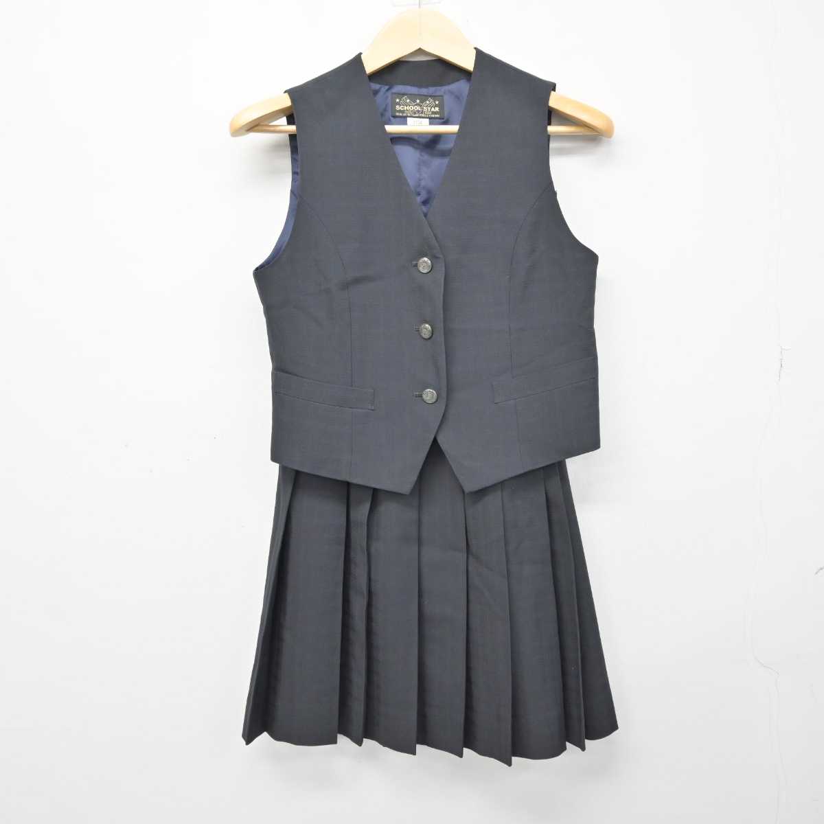 【中古】埼玉県 栄東中学高等学校 女子制服 3点 (ブレザー・ベスト・スカート) sf048848