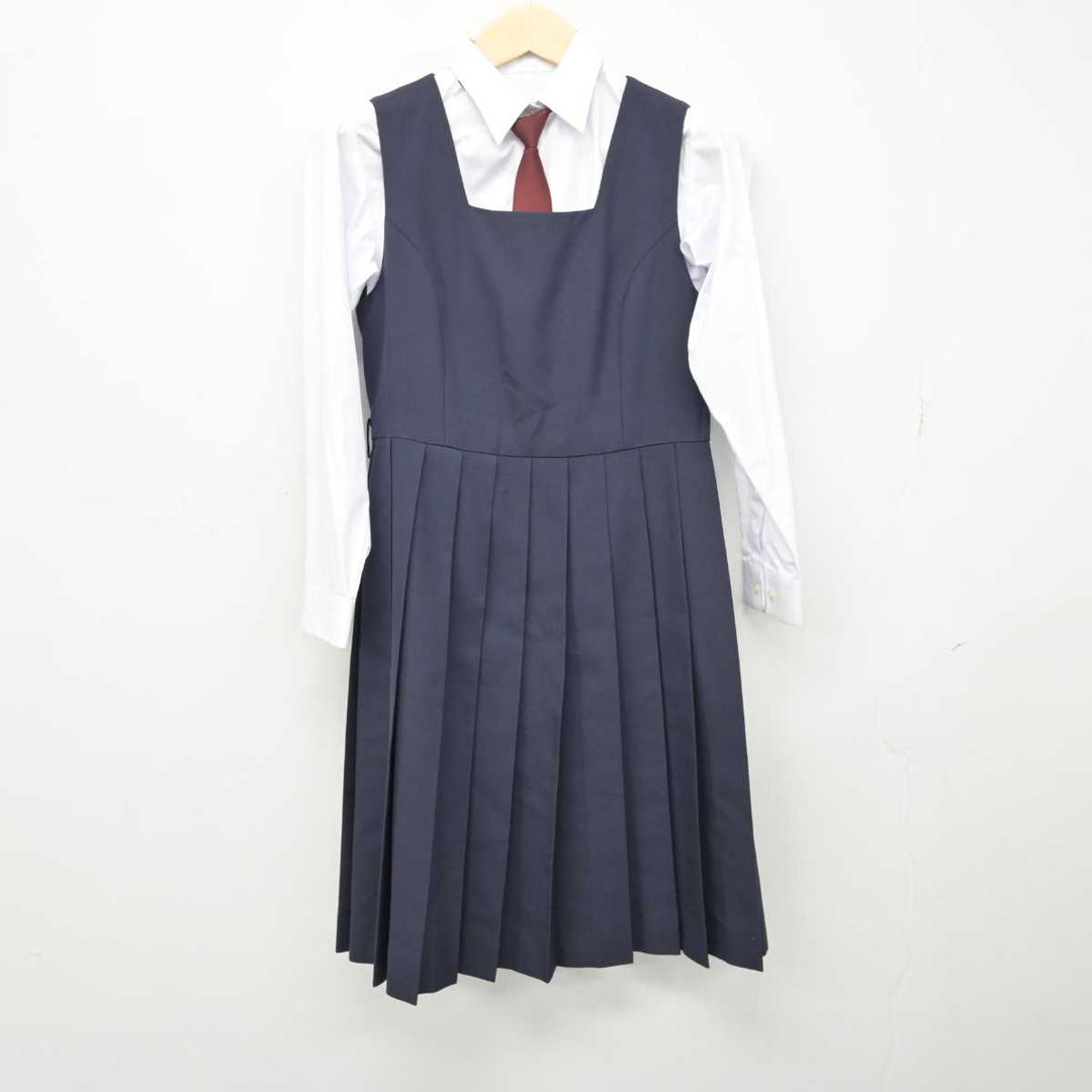 【中古】新潟県 山の下中学校 女子制服 4点 (ブレザー・シャツ・ジャンパースカート) sf048851 | 中古制服通販パレイド