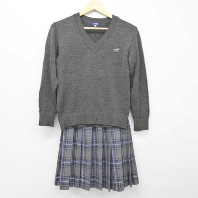 【中古】東京都 豊南高等学校 女子制服 2点 (ニット・スカート) sf048868