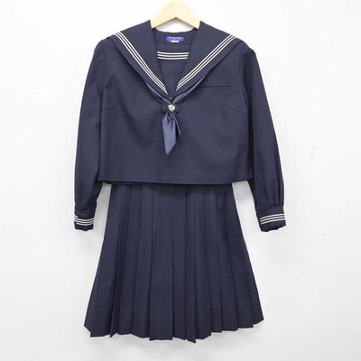 【中古】大阪府 金蘭会学園高等学校 女子制服 3点 (セーラー服・スカート) sf048871