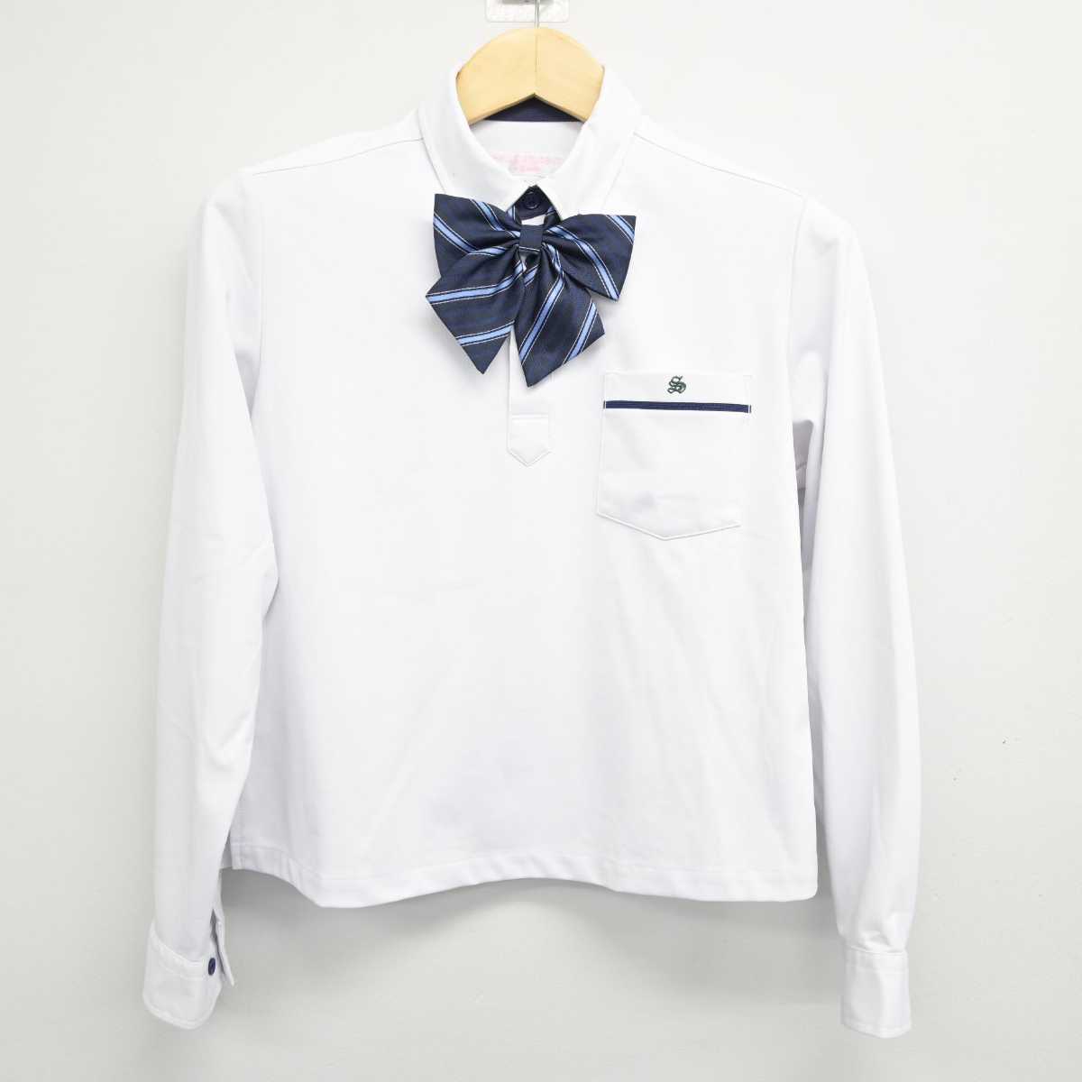 【中古】福岡県 真颯館高等学校 女子制服 4点 (ブレザー・シャツ・スカート) sf048905