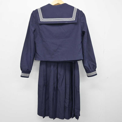 【中古】茨城県 水戸第三高等学校 女子制服 3点 (セーラー服・ジャンパースカート) sf048923