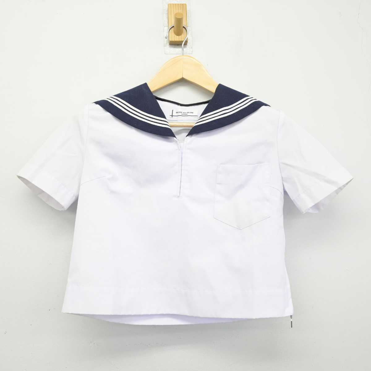 【中古】茨城県 水戸第三高等学校 女子制服 2点 (セーラー服) sf048925