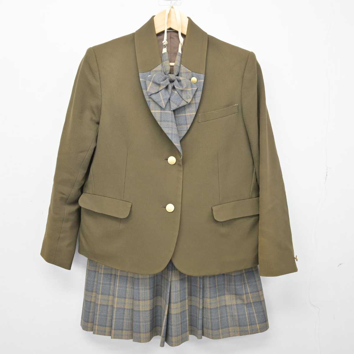 【中古】神奈川県 戸塚高等学校 女子制服 3点 (ブレザー・スカート) sf048926