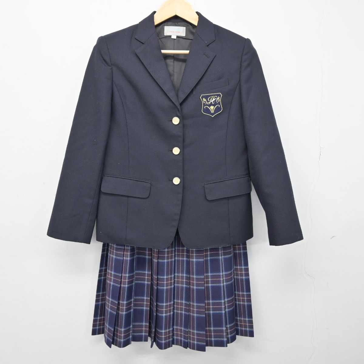 【中古】神奈川県 白鵬女子高等学校 女子制服 3点 (ブレザー・スカート) sf048932