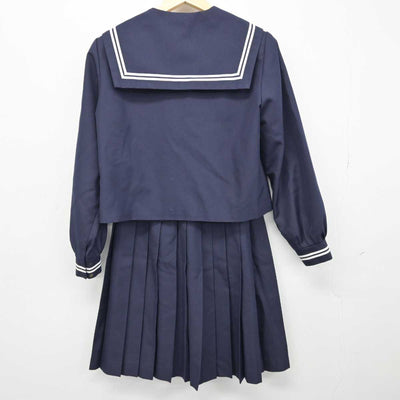 【中古】富山県 福岡中学校 女子制服 2点 (セーラー服・スカート) sf048933