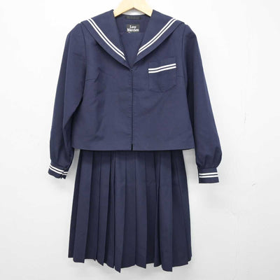 【中古】富山県 福岡中学校 女子制服 2点 (セーラー服・スカート) sf048934