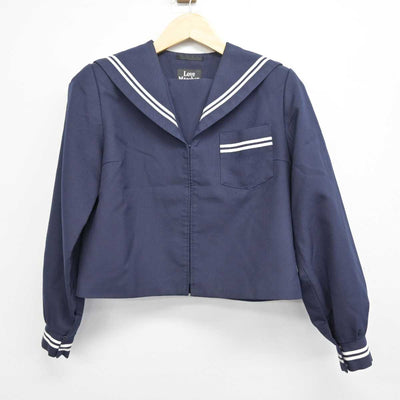 【中古】富山県 福岡中学校 女子制服 2点 (セーラー服・スカート) sf048934