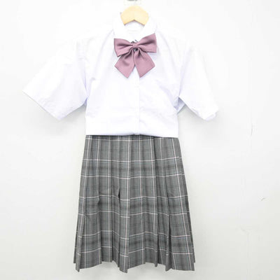 【中古】東京都 桜丘中学校 女子制服 3点 (シャツ・スカート) sf048937