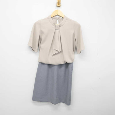 【中古】 事務服 女子制服 2点 (シャツ・スカート) sf048942