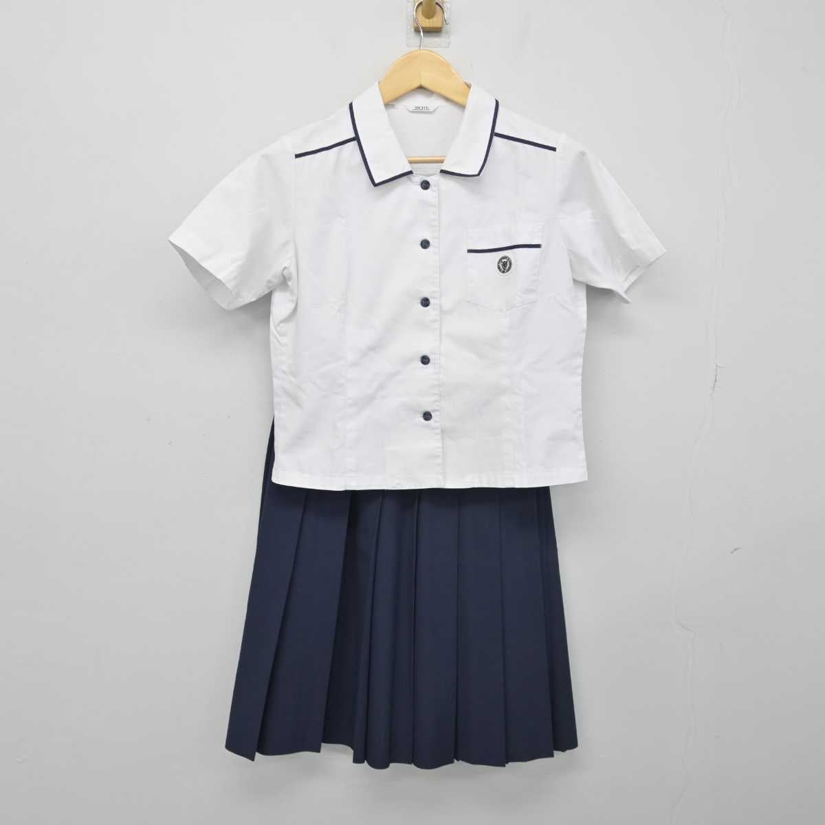 【中古】愛知県 光ヶ丘女子高等学校 女子制服 3点 (シャツ・スカート) sf048953