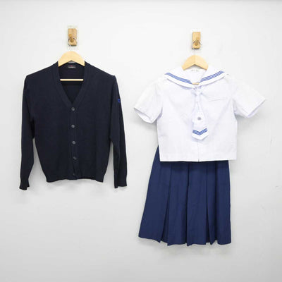 【中古】福岡県 香住丘高等学校 女子制服 4点 (セーラー服・ニット・スカート) sf048967