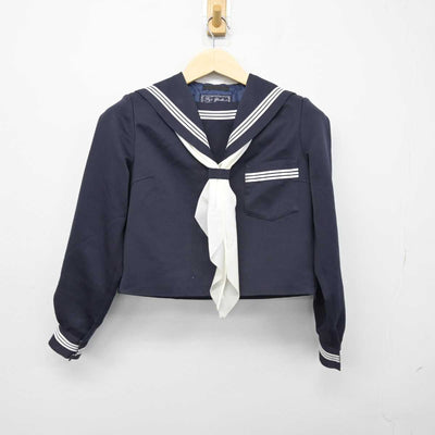 【中古】滋賀県 野洲市立中主中学校 女子制服 3点 (セーラー服・スカート) sf048970