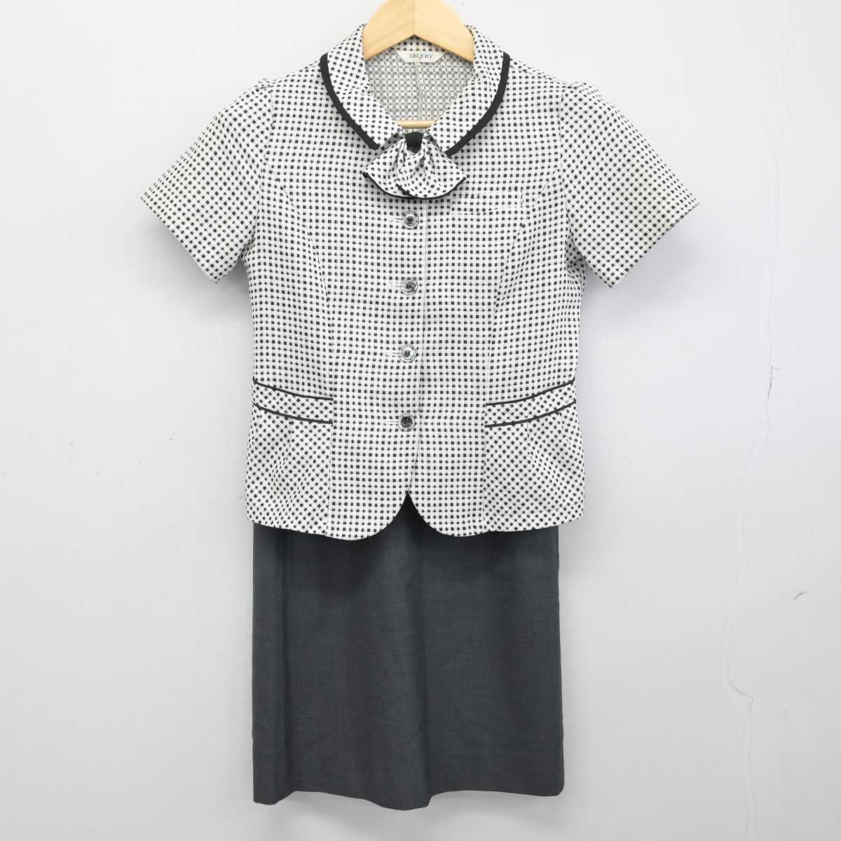 【中古】 事務服 女子制服 3点 (シャツ・スカート) sf048987