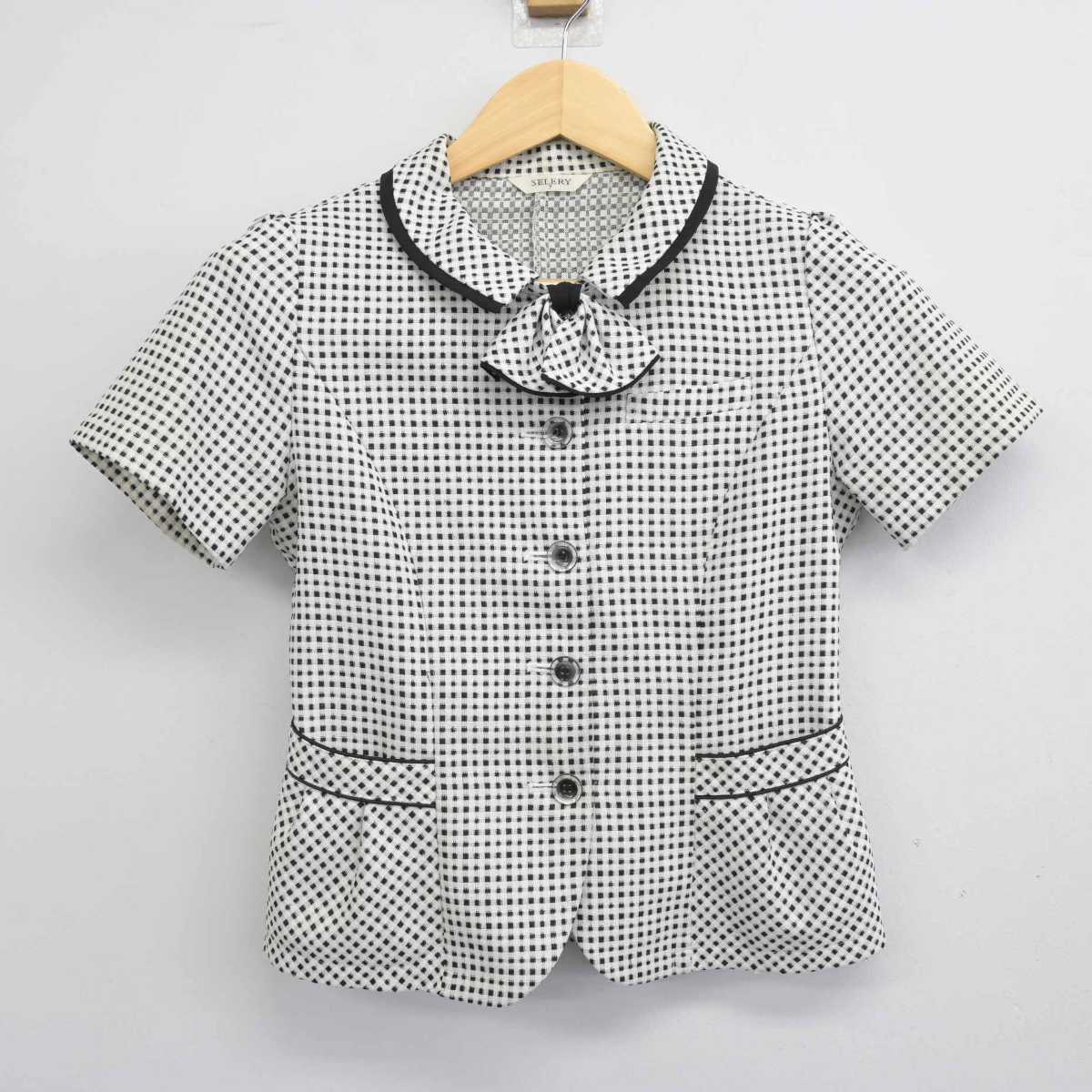 【中古】 事務服 女子制服 2点 (シャツ・スカート) sf048988