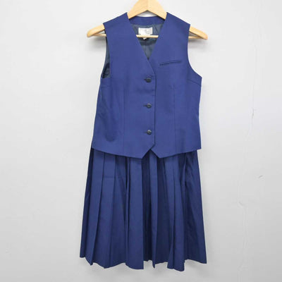 【中古】千葉県 若松中学校 女子制服 4点 (ブレザー・ベスト・スカート) sf049008