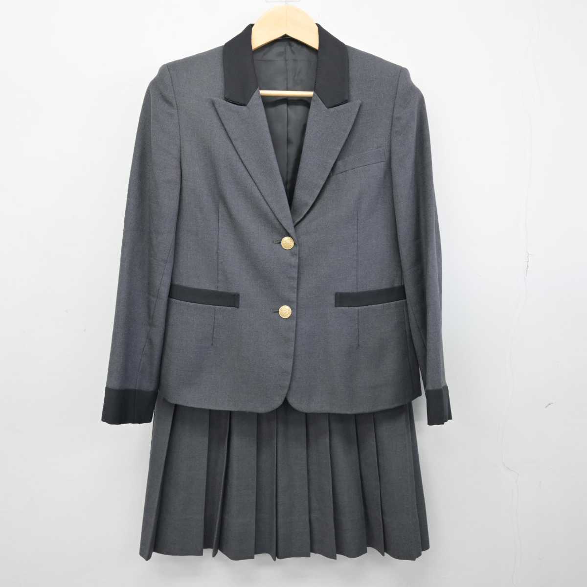 【中古】東京都 松蔭大学附属松蔭高等学校 女子制服 3点 (ブレザー・ベスト・スカート) sf049017