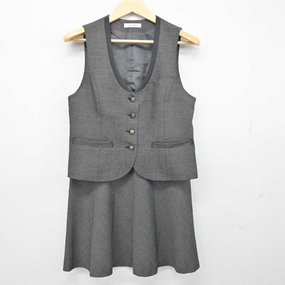 【中古】 事務服 女子制服 2点 (ベスト・スカート) sf049021