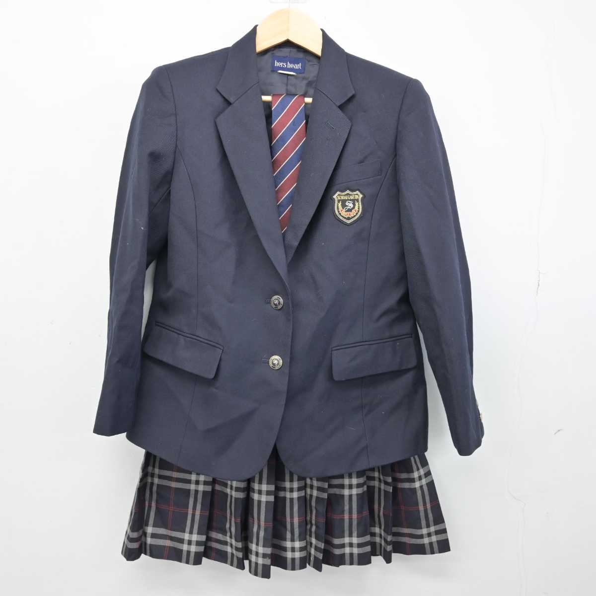 【中古】東京都 駿台学園高等学校 女子制服 3点 (ブレザー・スカート) sf049029