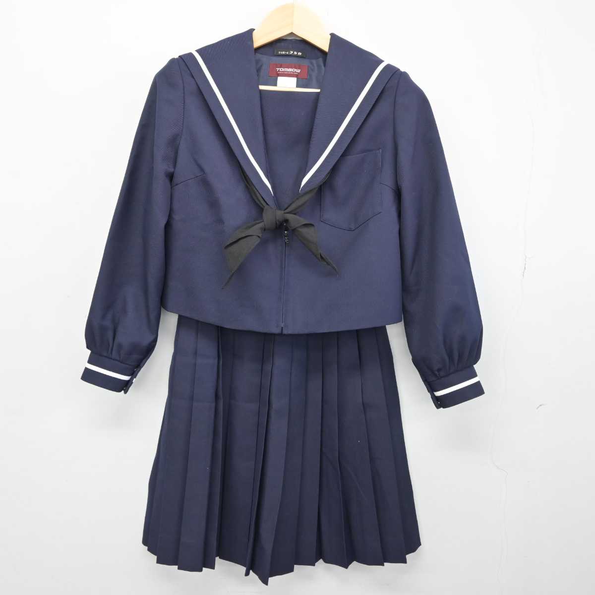 【中古】愛知県 品野中学校 女子制服 3点 (セーラー服・スカート) sf049031