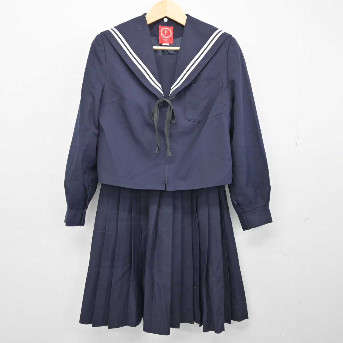 【中古】愛知県 大高中学校 女子制服 3点 (セーラー服・スカート) sf049033