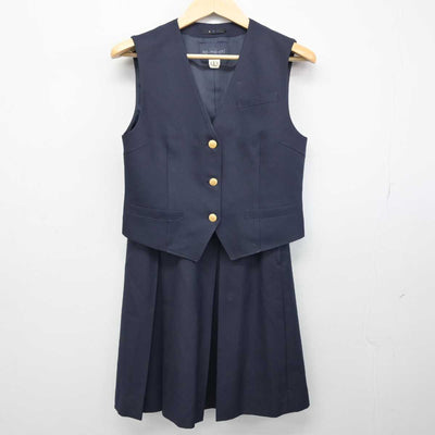 【中古】長野県 上田市立第一中学校 女子制服 4点 (ブレザー・ベスト・スカート) sf049035