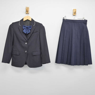 【中古】福岡県 福岡市内中学新標準服 女子制服 4点 (ブレザー・スカート・スカート) sf049039